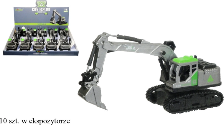 Baufahrzeug-Bagger mit beweglichen Elementen für Kinder