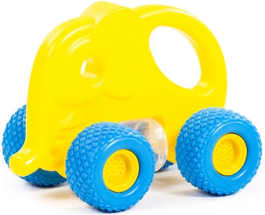 Baby Gripcar Elefäntchen – Gummiräder, Rassel