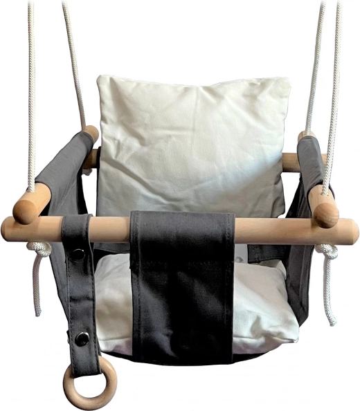 Kindertextilschaukel Schwarz-Weiß 2Kids Toys