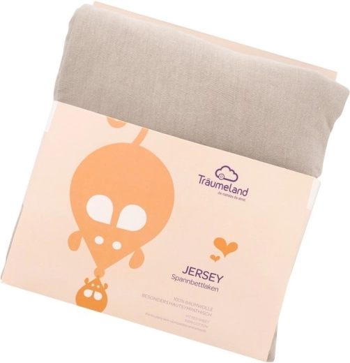 Träumeland Baumwoll-Jersey-Spannbettlaken für Juniorbett 90 × 200 cm Anthrazit