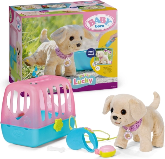 BABY born Mein fröhlicher Hund mit Transportbox