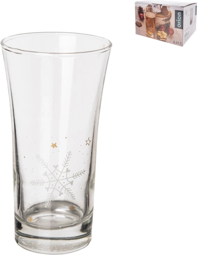 Glas Schneeflocke 0,31 l (1 Stk.)