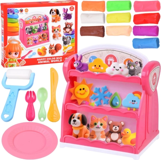 Knetladen – großes Set mit 10 Farben und Zubehör