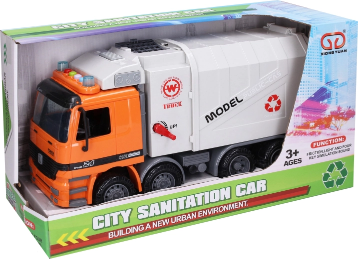 Müllwagen mit Licht- und Soundeffekten 36,3 cm - 1 Stück