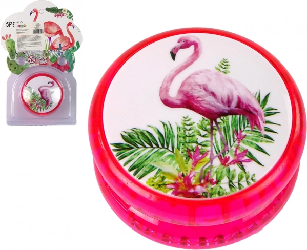 Jojo Geschicklichkeitsspiel Schneller Flamingo YoYo Rosa