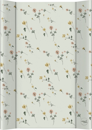 Ceba Baby weiche Wickelauflage für die Kommode Basic Floral Breeze 50 × 70 cm