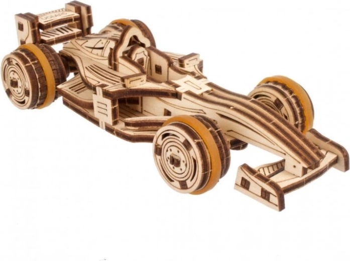 Ugears Compact Racer – 3D mechanisches Holzpuzzle (Formelwagen)