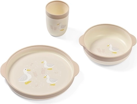 Babyono Kinder-Essset Farmer, Teller, Schüssel und Becher, 12M+