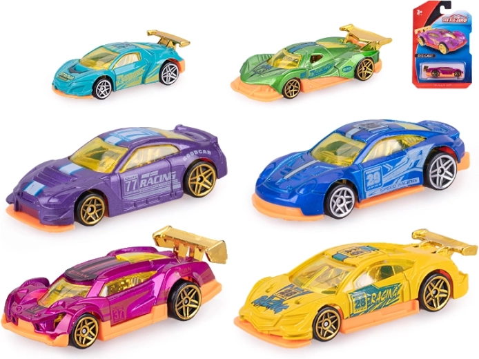 Rennwagen 8 cm mit Freilauf – Metall und Kunststoff