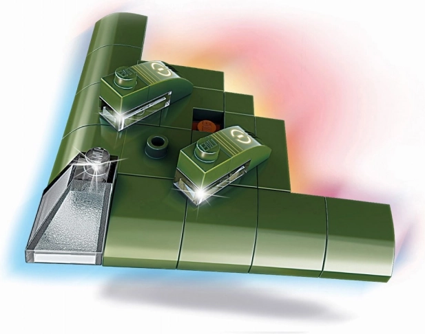 Qman Amphibien-Bomber Electric Ray – Minibausatz mit 38 Teilen