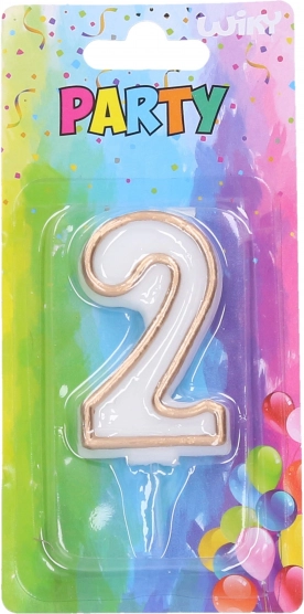 Partykerze Goldene Nummer 2