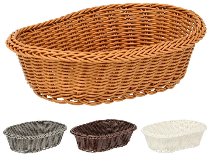Ovaler Kunststoffkorb 27 × 20 × 8 cm