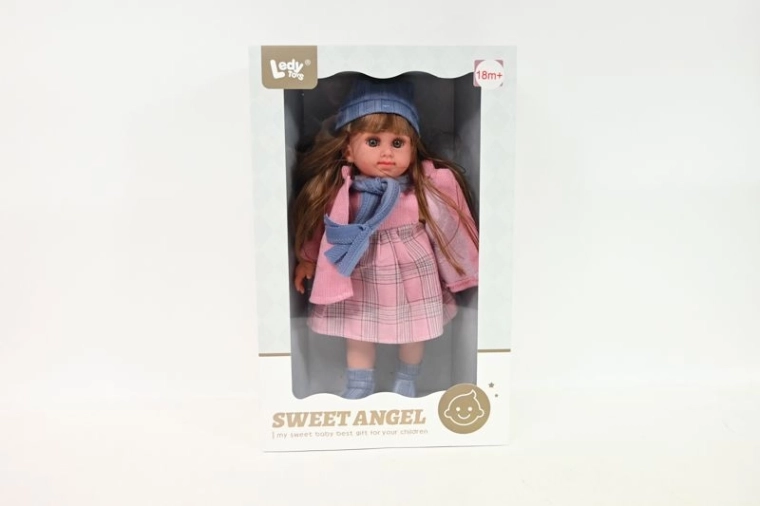 Puppe im Mantel 38 cm