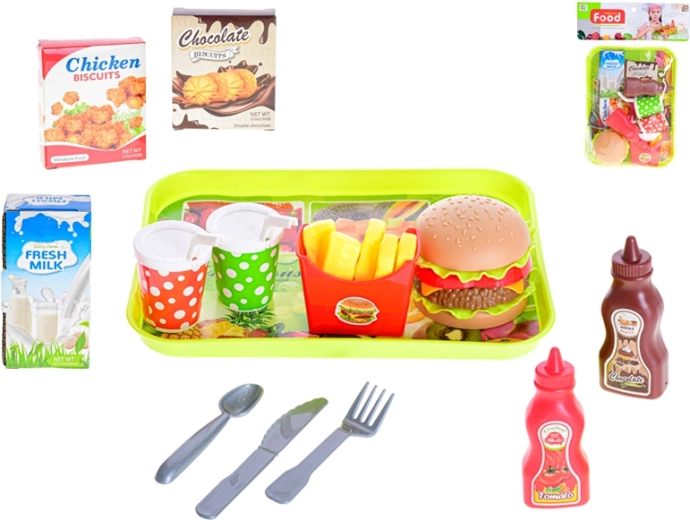 Schnellimbiss-Set für Kinder, 13 Teile im Beutel