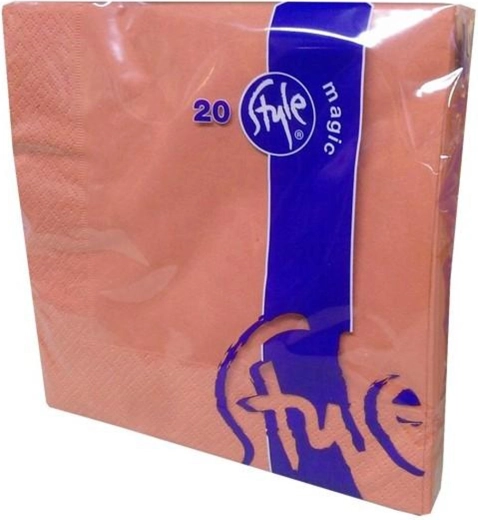 Papier-Servietten Terrakotta 33 × 33 cm, 2-lagig, 20 Stk.