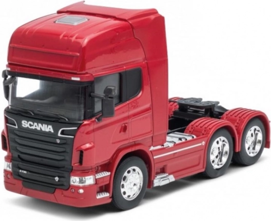 Welly Sattelzugmaschine Scania V8 R730 1:32 rot