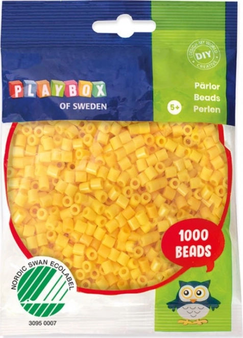 Gelbe Bügelperlen Playbox 1000 Stk