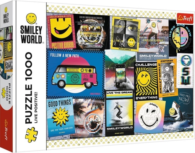 Puzzle 1000 Teile Smiley – Lebe positiv