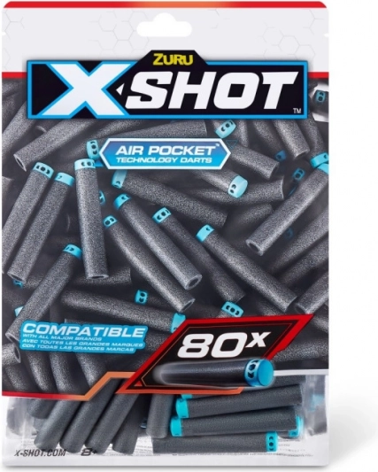 X-Shot Excel Ersatzschaum-Darts 80 Stk.