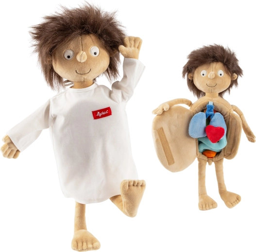 Sigikid Kleiner Patient Erwin Plüsch-Lernpuppe 44 cm
