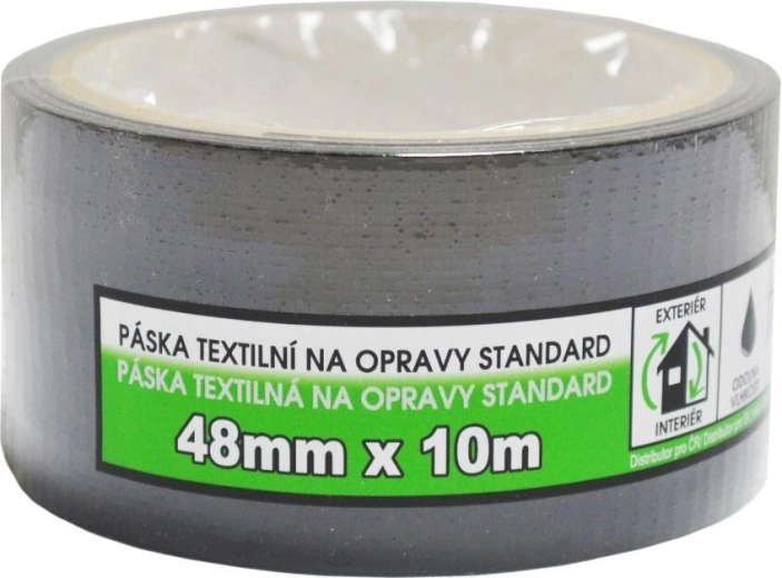 Textil-Reparaturband 48 mm × 10 m schwarz