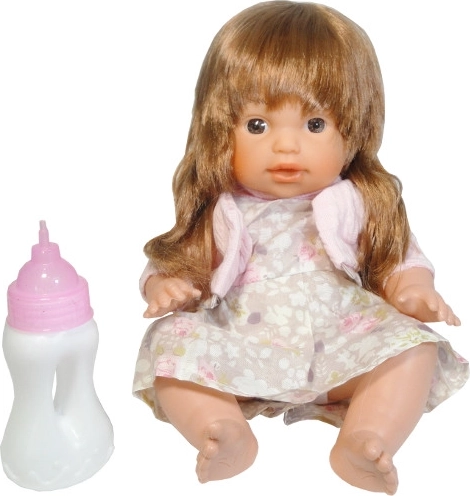 Babypuppe mit Geräuschen und langen Haaren