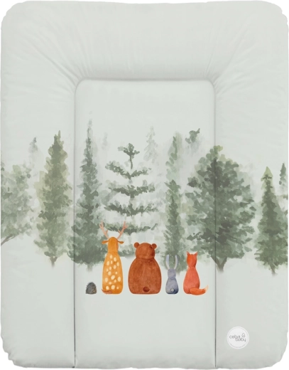 Ceba Baby weiche Wickelauflage für die Kommode 50 × 70 cm Basic Forest Companions