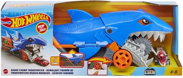 Hot Wheels City Shark Transporter – Haifisch-Autotransporter