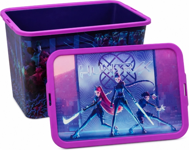 Aufbewahrungsbox K-Pop Demon Hunters mit Clip-Deckel 23 l