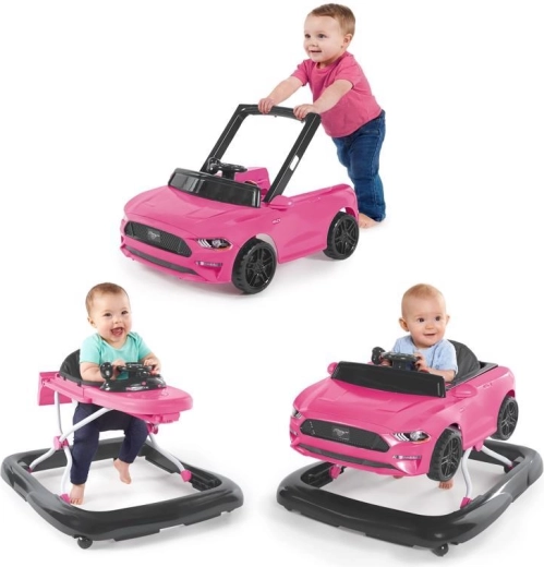 Lauflernwagen 3in1 BRIGHT STARTS Ford Mustang, rosa