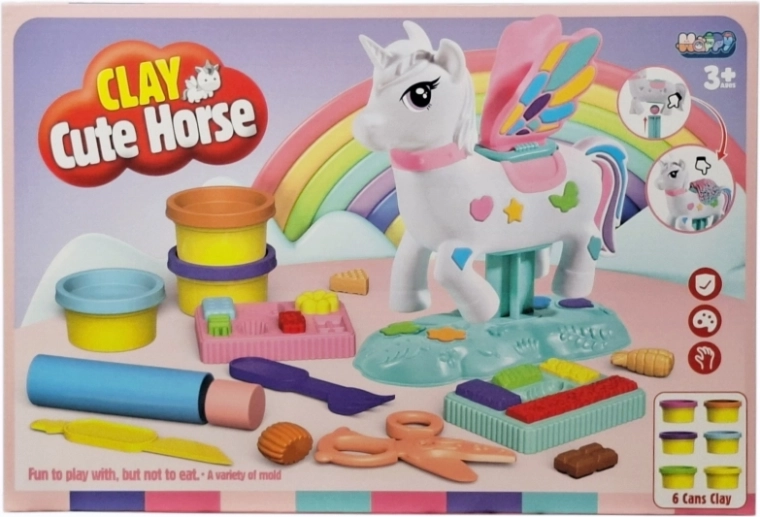 Kreativset mit Knete Einhorn - 1 Stück