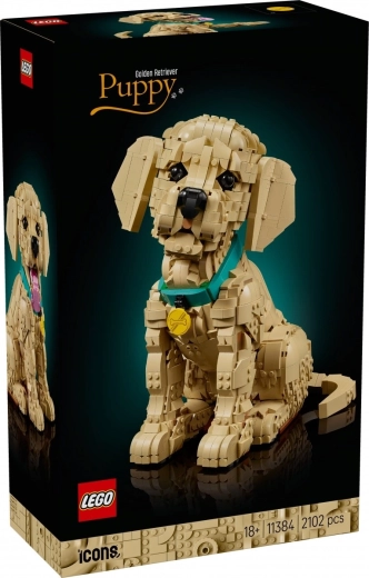 LEGO Icons Golden-Retriever-Welpe