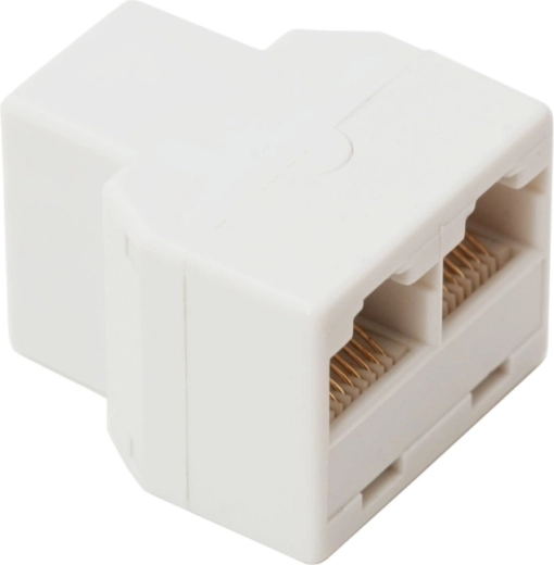 8P8C-Y-Verteiler, 1 Buchse auf 2 Buchsen