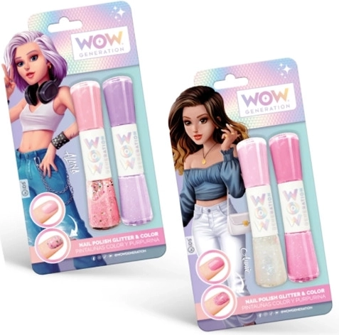 Doppelter Nagellack WOW Generation – farbig und glitzernd