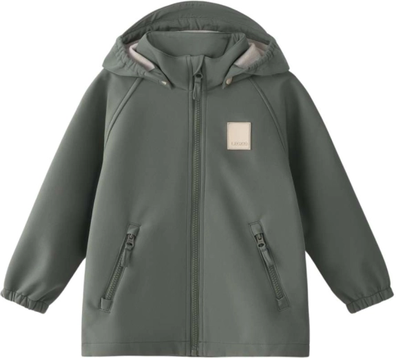 Leokid Softshelljacke Lake agave green, Gr. 116