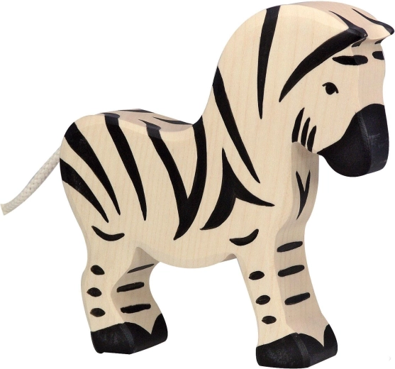 Holztiger Holzfigur Zebra – 1 Stück