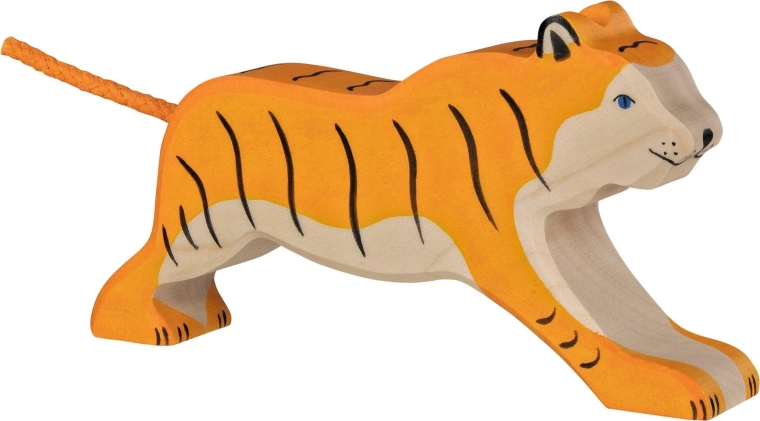 Holztiger Tiger laufend - 1 Stück