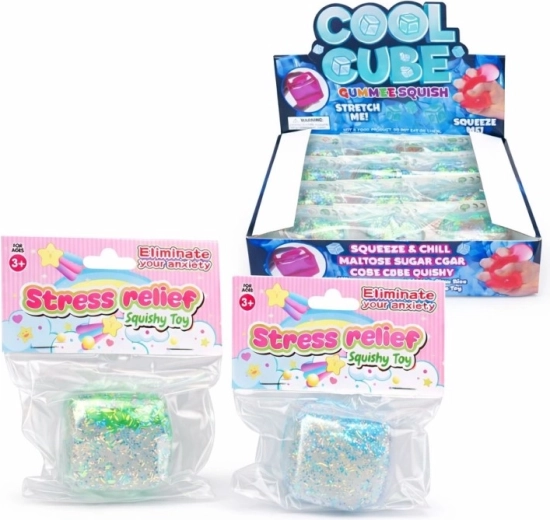 Entspannende Anti-Stress-Würfel mit Fischmotiv 5 cm