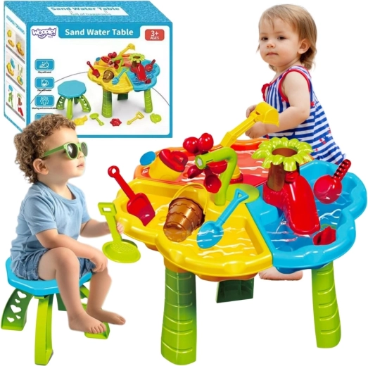 Woopie Wasser- und Sandspieltisch mit Stuhl 2-in-1
