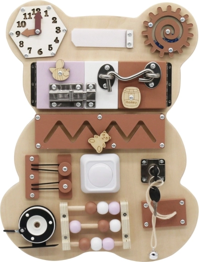 Montessori Aktiv-Tafel Bär 10-in-1 Baby Mix