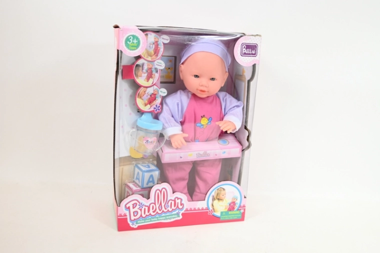 Babypuppe mit Geräuschen in Geschenkverpackung