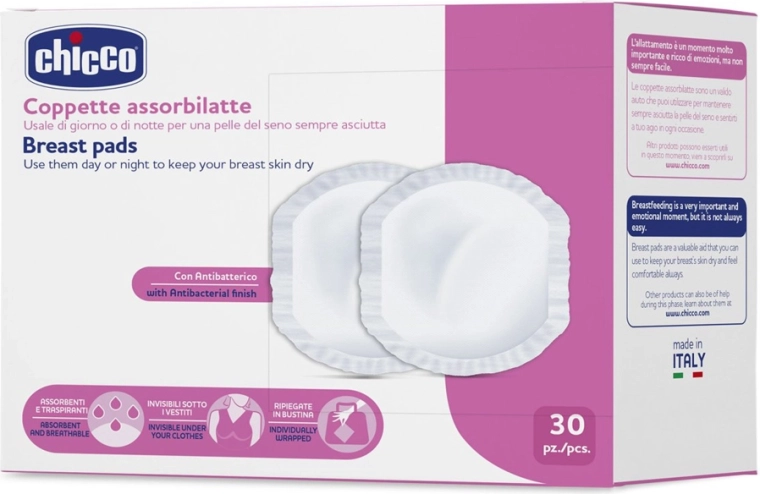 Chicco antibakterielle Stilleinlagen 30 Stk