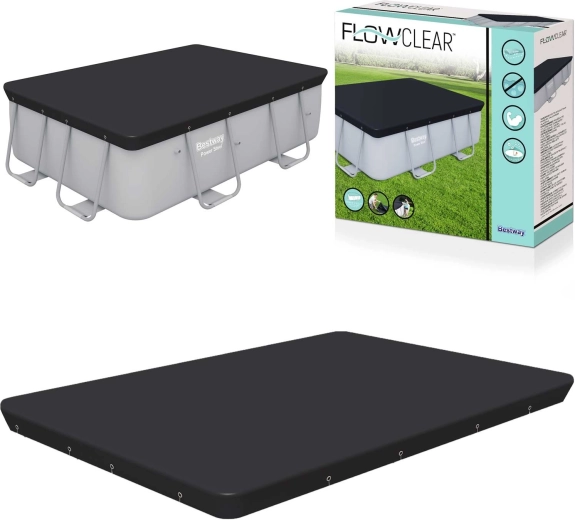 Rechteckige Abdeckplane für Pool 282 × 196 cm Bestway
