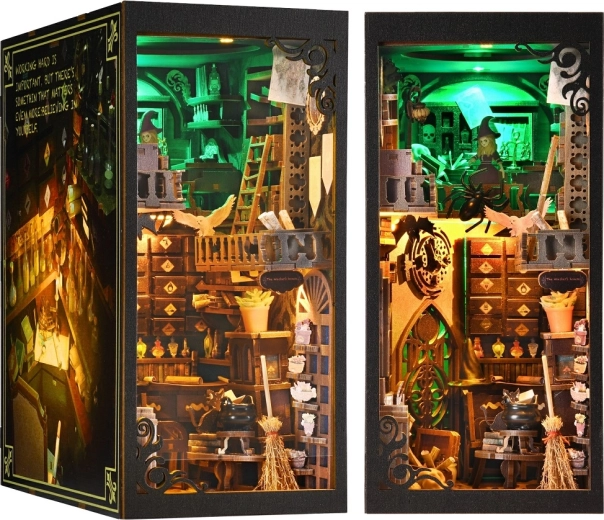 2Kids Toys 3D-Bausatz Lesezeichen für Bücher Miniatur eines Hexenhauses
