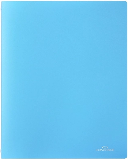 Ordner CONCORDE A4, pastellblau, 4 Ringe
