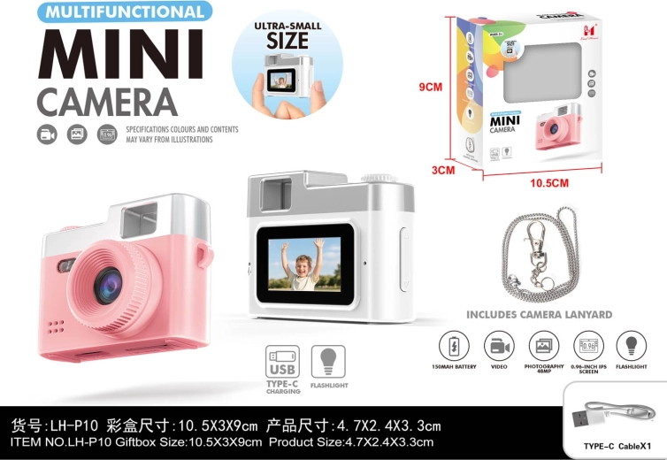 Weiße Mini-Digitalkamera für Kinder