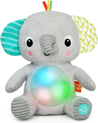 Bright Starts Plüsch Leucht-Musik-Elefant Hug‑a‑Bye Baby
