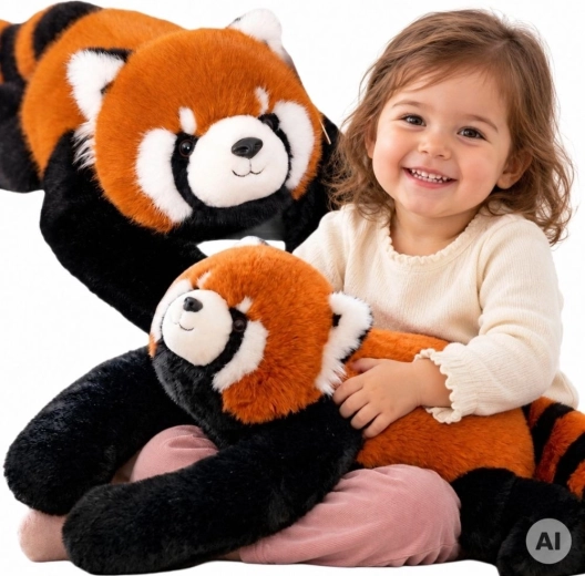 WOOPIE Gewichtete sensorische Plüsch-Rotpanda 1 kg