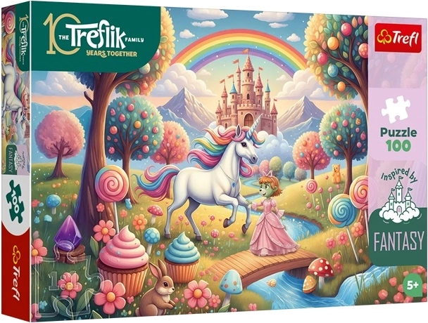 Puzzle Inspired By Fantasy Einhorn in süßer Fantasiewelt 100 Teile