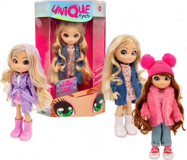 Puppe Unique Eyes Modepuppe 25 cm